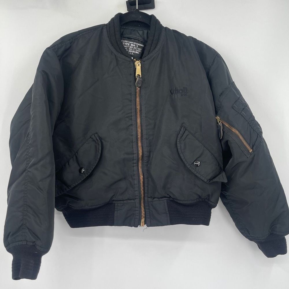 Schott Bros Inc Jacket Flyer’s Man Intermediate Type MA-1 Jacket Sz S